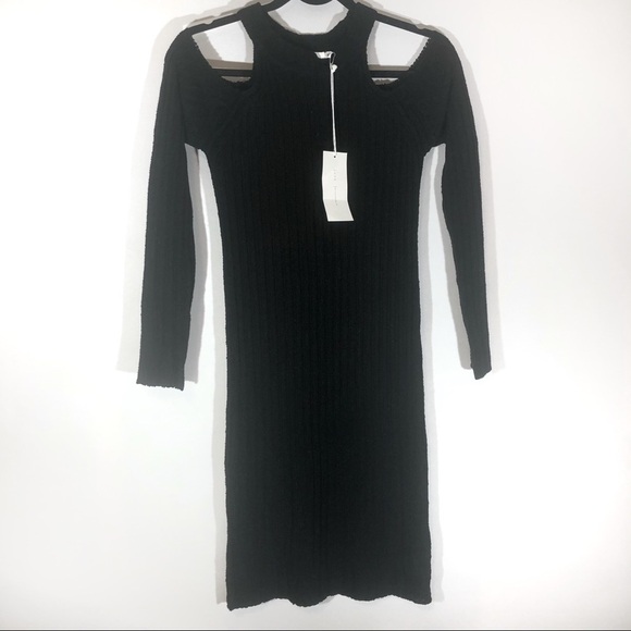 NWT Lush Cold Shoulder Sweater Dress small - Picture 1 of 2